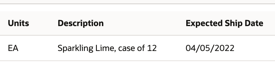 The target item line after acceptance shows Expected Ship Date 04/05/2022.
