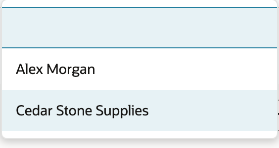 The existing vendor is available; Taylor Reed has no Contact record yet.