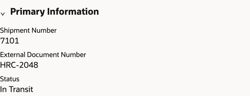 Shipment 7101, reference HRC-2048, is In Transit.
