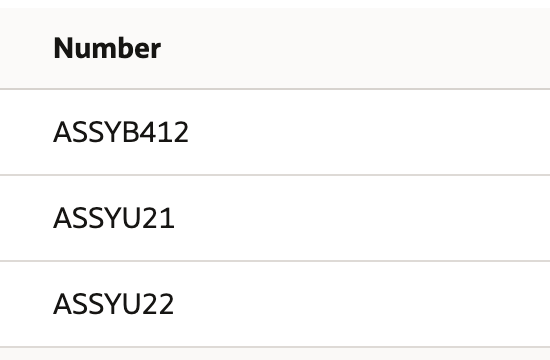 Related Records tab of work order WO2118 listing Assembly Build ASSYB412 with quantity 5 and Assembly Unbuilds ASSYU21 and ASSYU22 with quantity 1 each