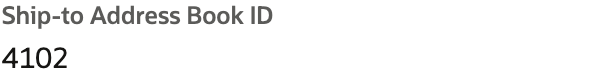 Saved custom fields contain customer 6101 and address-book 4102.