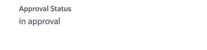 The custom external portal shows Approval Status in approval.