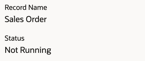 The existing Sales Order rule displays Not Running.