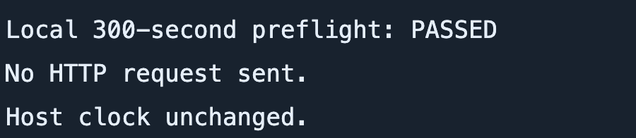 Local age check passes. This is not a NetSuite authentication result; no HTTP request is sent.