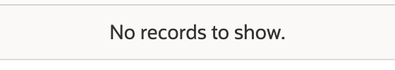 The candidate list displays No records to show.