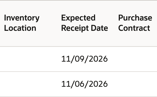 The local saved first-row date is November 9; the second-row date remains November 6. Enlarge to identify both item rows.