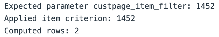 The local source trace confirms item 1452, two computed rows and preserved base criteria.