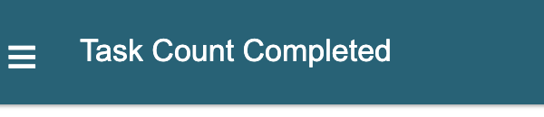 Historical mobile header reads Task Count Completed