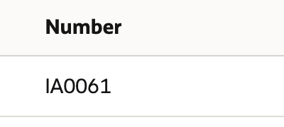 Inventory Adjustments history contains reference IA0061