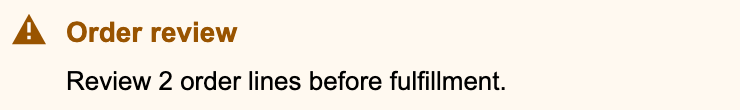 Cancel returns to View and displays the warning with two item rows again.