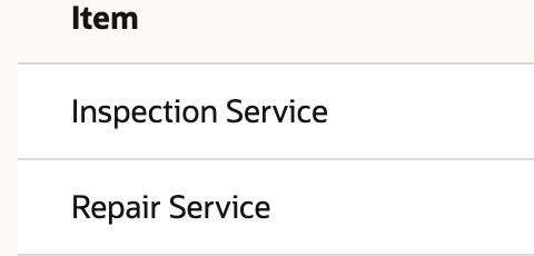 The same two service rows remain. Enlarge to inspect quantities 1 and amounts 45.00 and 65.00.