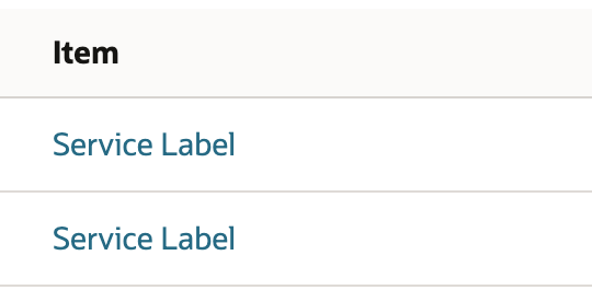 Two Service Label lines are committed. Adding the second one shows no custom reminder.