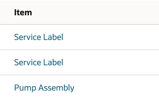 After OK, Pump Assembly commits as the third line.